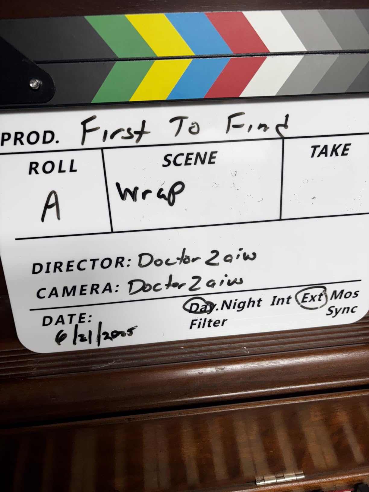Zacro Acrylic Film Clapboard - 12 x 10in Plastic Film Clapboard Cut Action Scene Clapper Board with a Magnetic Blackboard Eraser and Two Custom Pens customer photo 2