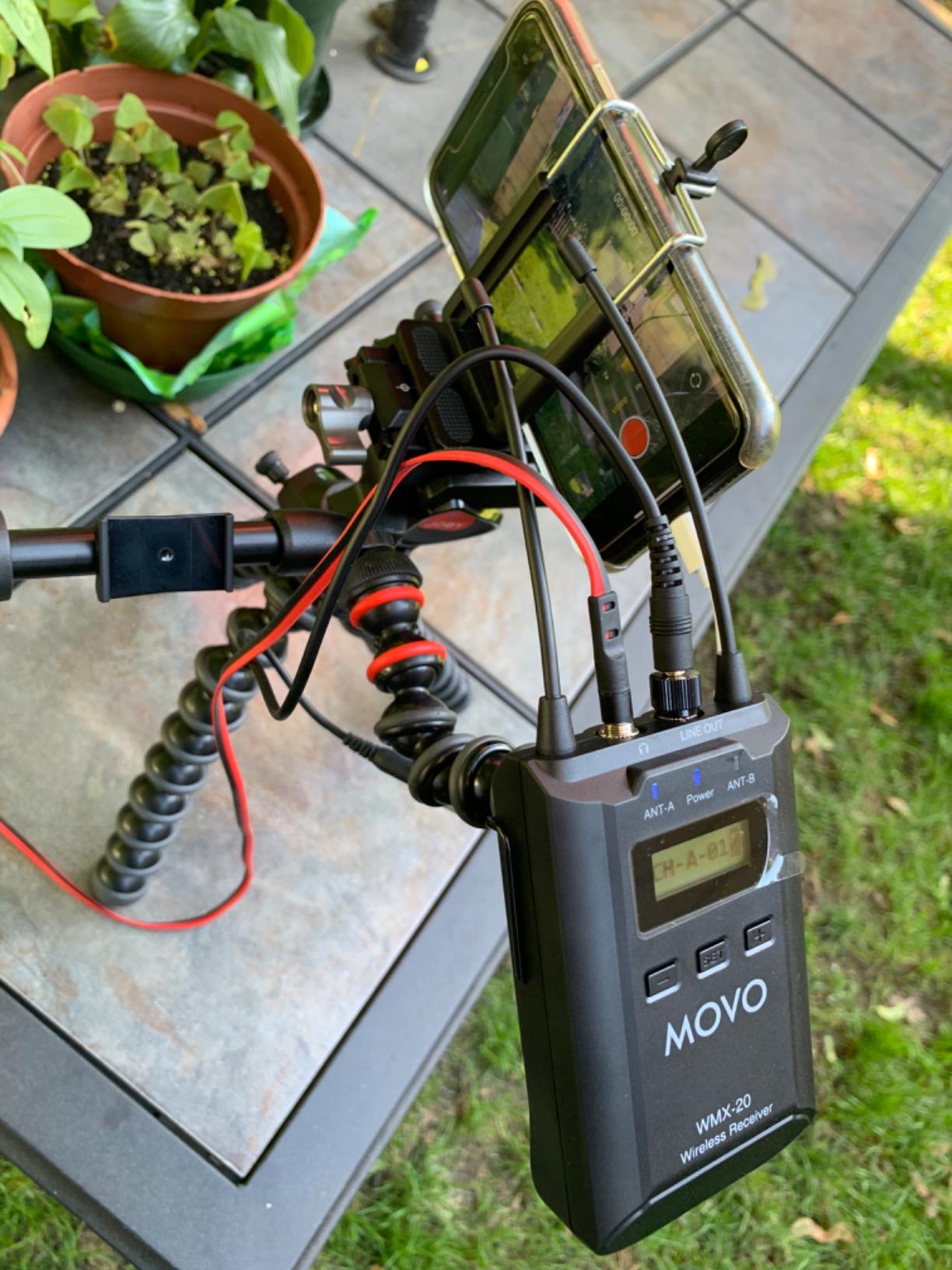 Movo WMX-20-DUO 48-Channel UHF Wireless Lavalier Microphone System with 1 Receiver, 2 Transmitters, and 2 Lapel Microphones Compatible with DSLR Cameras (330ft Range) customer photo 1