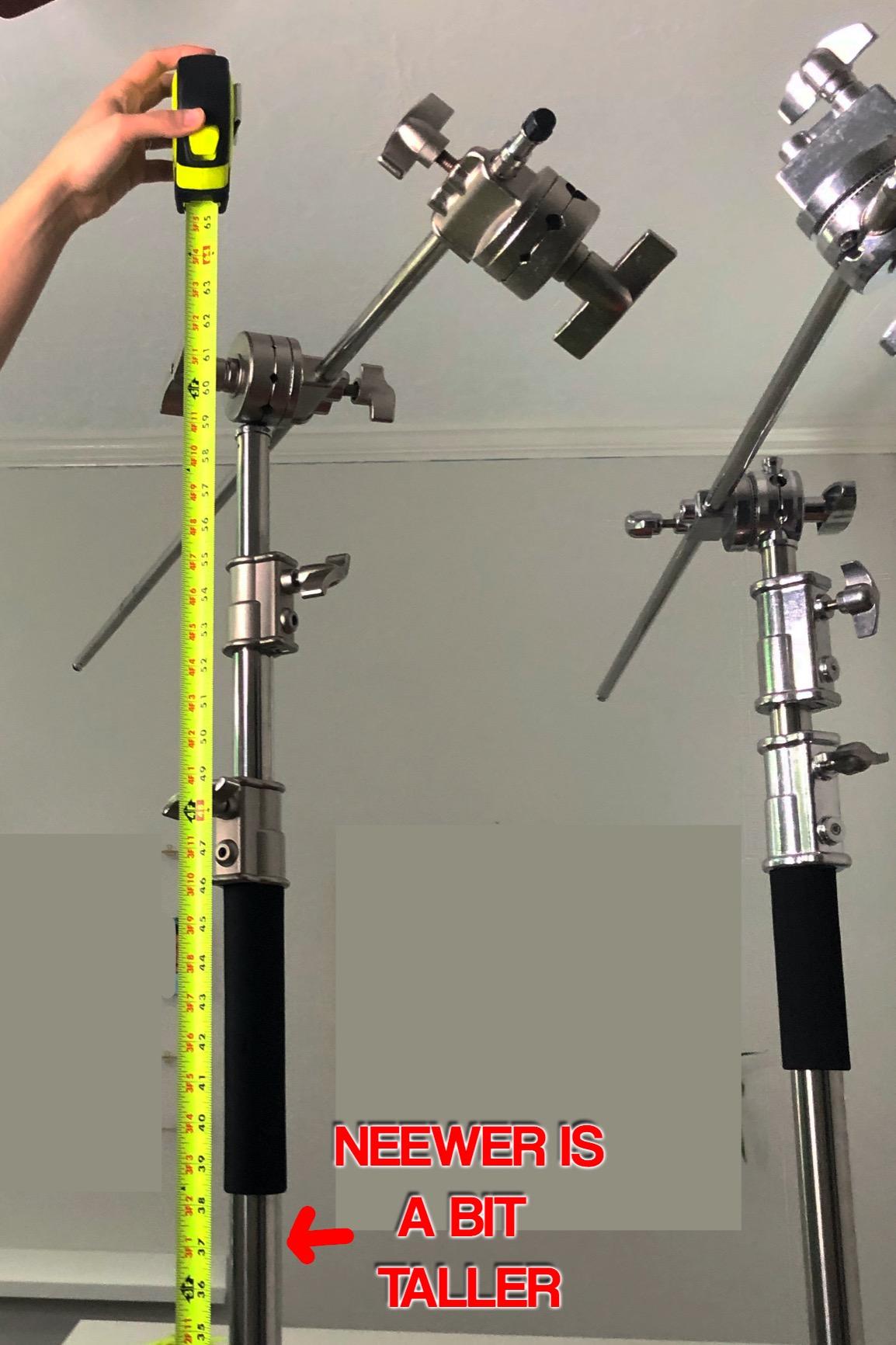 LOMTAP C Stand Light Stand Stainless Metal Photography Kit - Heavy Duty 10.8ft/330cm Vertical Pole, 4.2ft/128cm Boom Arm customer photo 2