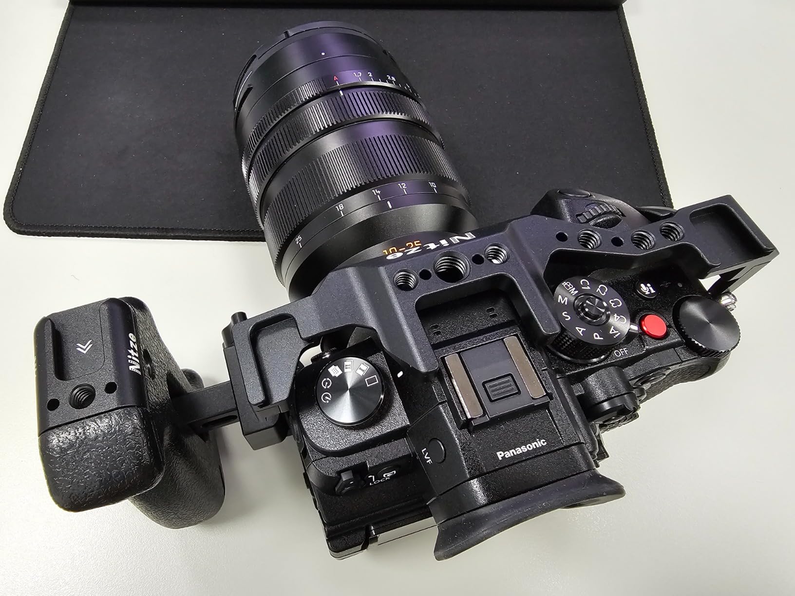 GH6 Cage for Panasonic GH6 Camera with HDMI Cable Clamp, NATO Rail and Arca Swiss QR Plate (T-P02B) customer photo 1