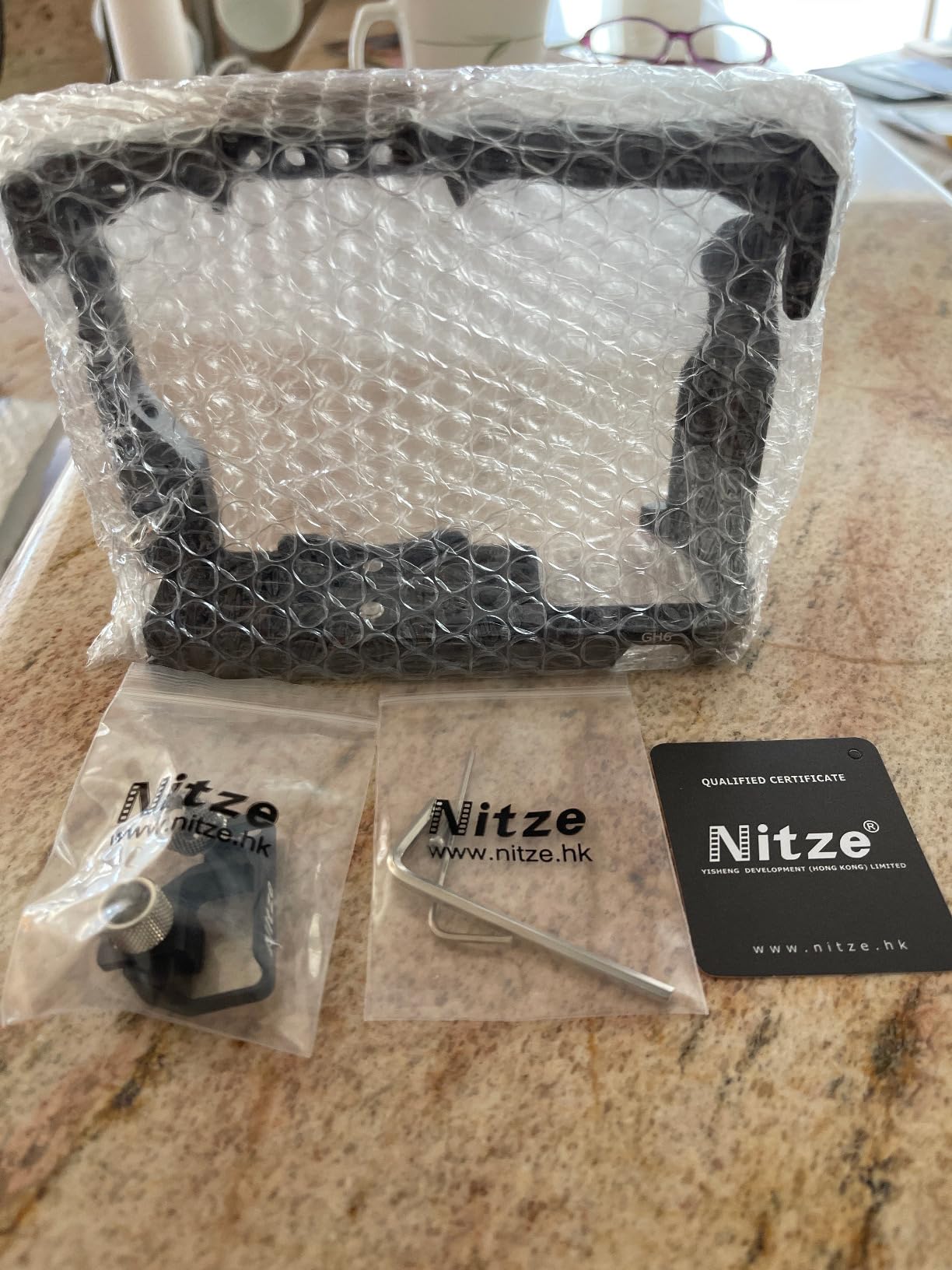 GH6 Cage for Panasonic GH6 Camera with HDMI Cable Clamp, NATO Rail and Arca Swiss QR Plate (T-P02B) customer photo 2