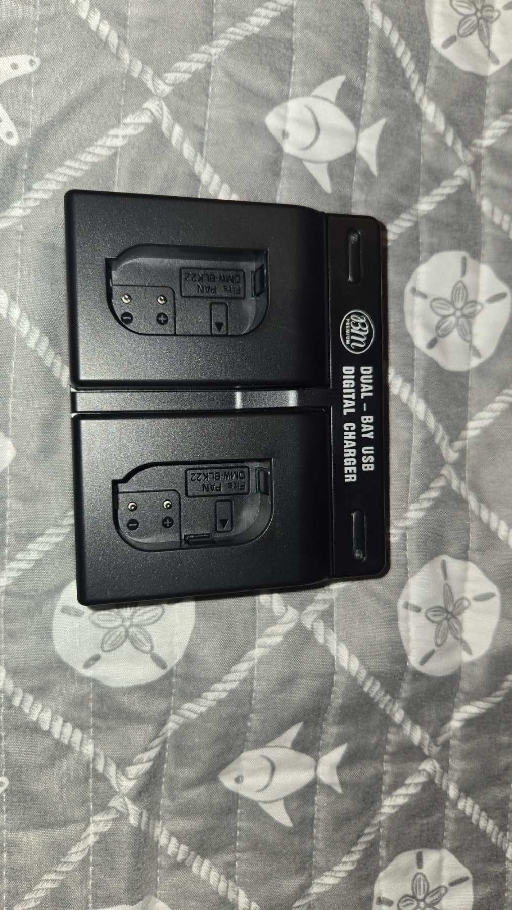 BM Premium DMW-BLK22 Dual Bay Battery Charger for Panasonic Lumix S1 II, S1R II, DC-S5, S5 II, S5 IIX, S9, G9 II, GH5 II, GH6, GH7, DMW-BG1, DMW-BGS5 Cameras - Replacement for DMW-BTC15 customer photo 1