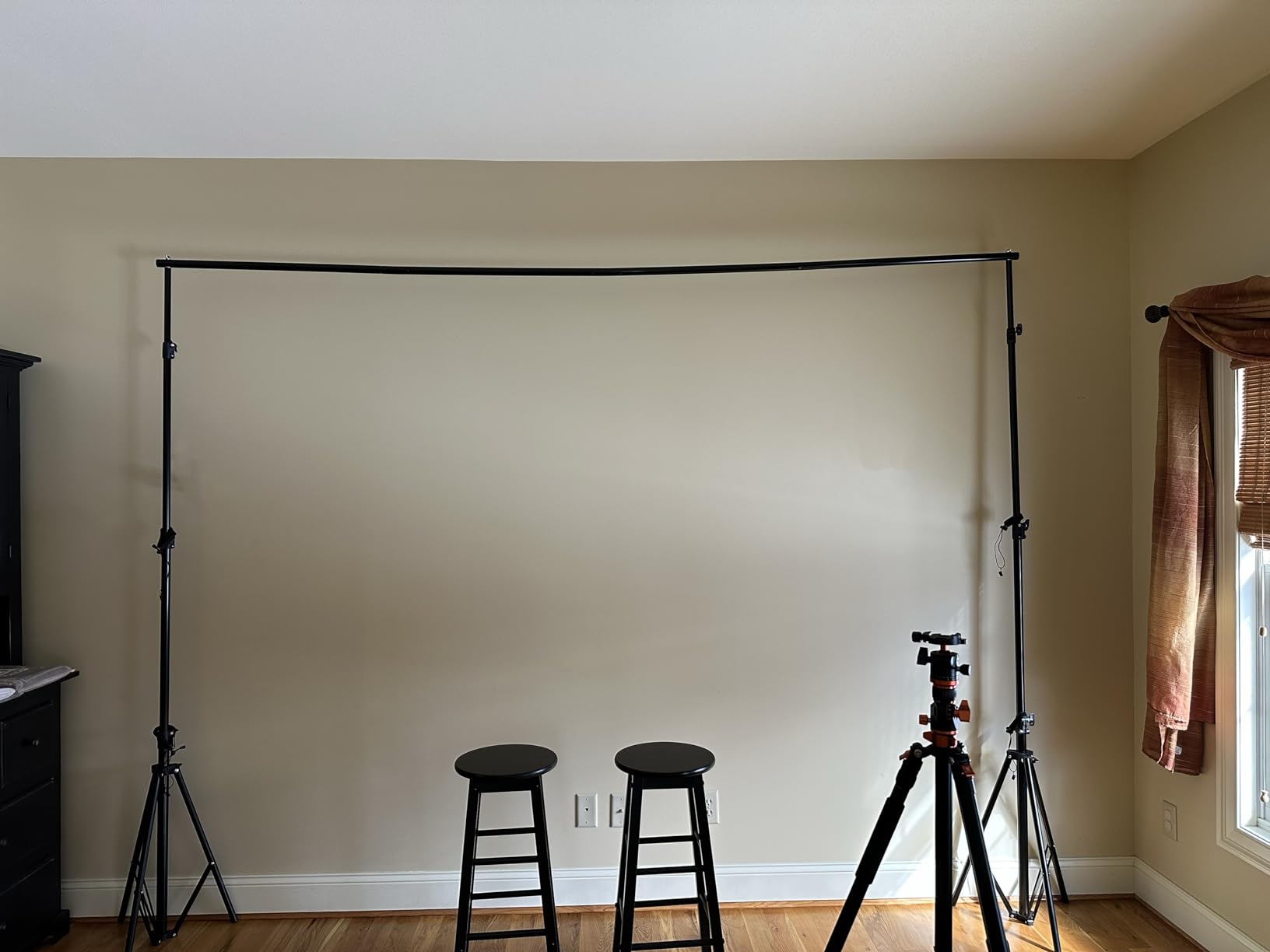 SLOW DOLPHIN Photo Video Studio 10 x12ft 100% Cotton White Muslin Backdrop with 10 x 10ft Stand Photography Background Support System Kit Clamp, Clips,Carry Bag customer photo 1