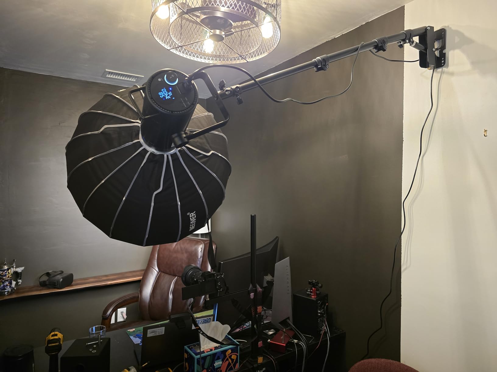 25.6in/65cm Softbox Parabolic Hexadecagon, Quick Setup/Fold Like Umbrella with Bowens Mount, Metal Beauty Dish/Diffusers/Grid/Bag for CB200B CB60 MS60B MS60C MS150B Compatible with Aputure Godox, NS65U customer photo 1