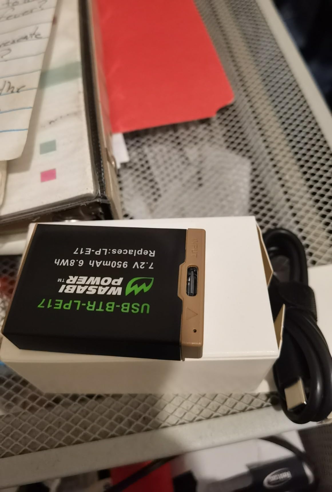 Wasabi Power USB Battery (Ginger Series) LP-E17 for Canon LP-E17 and Canon EOS R8, R50, R10, EOS RP, EOS M6 Mark II, M6, M5, M3, EOS Rebel T8i, T7i, T6i, EOS Rebel SL3, EOS 77D customer photo 1