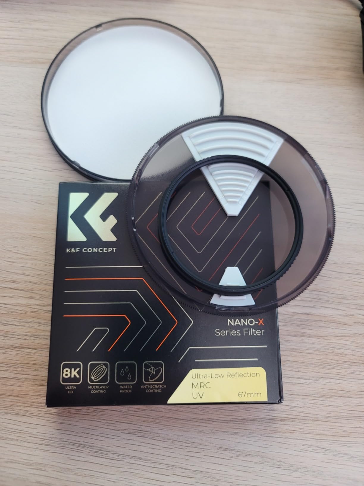 K&F CONCEPT 77mm Ultra-Low Reflectivity MCUV Lens Protection Filter 28 Multi-Layer Coatings Ultra-Slim HD Waterproof Scratch Resistant Lens UV Filter (Nano-X Series) customer photo 1