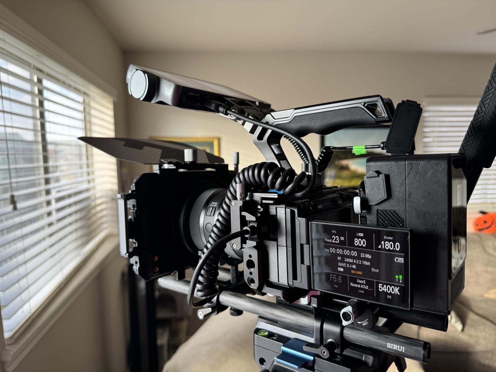 K&F CONCEPT Mini Matte Box +ND4+ND32 Filters Kit, DSLR Matte Box with Carbon Fiber Top Flag Square Filters Trays with 67/72/77/82/95mm Adapter Rings, for 4x5.65 Square UV ND Effect Filter customer photo 2
