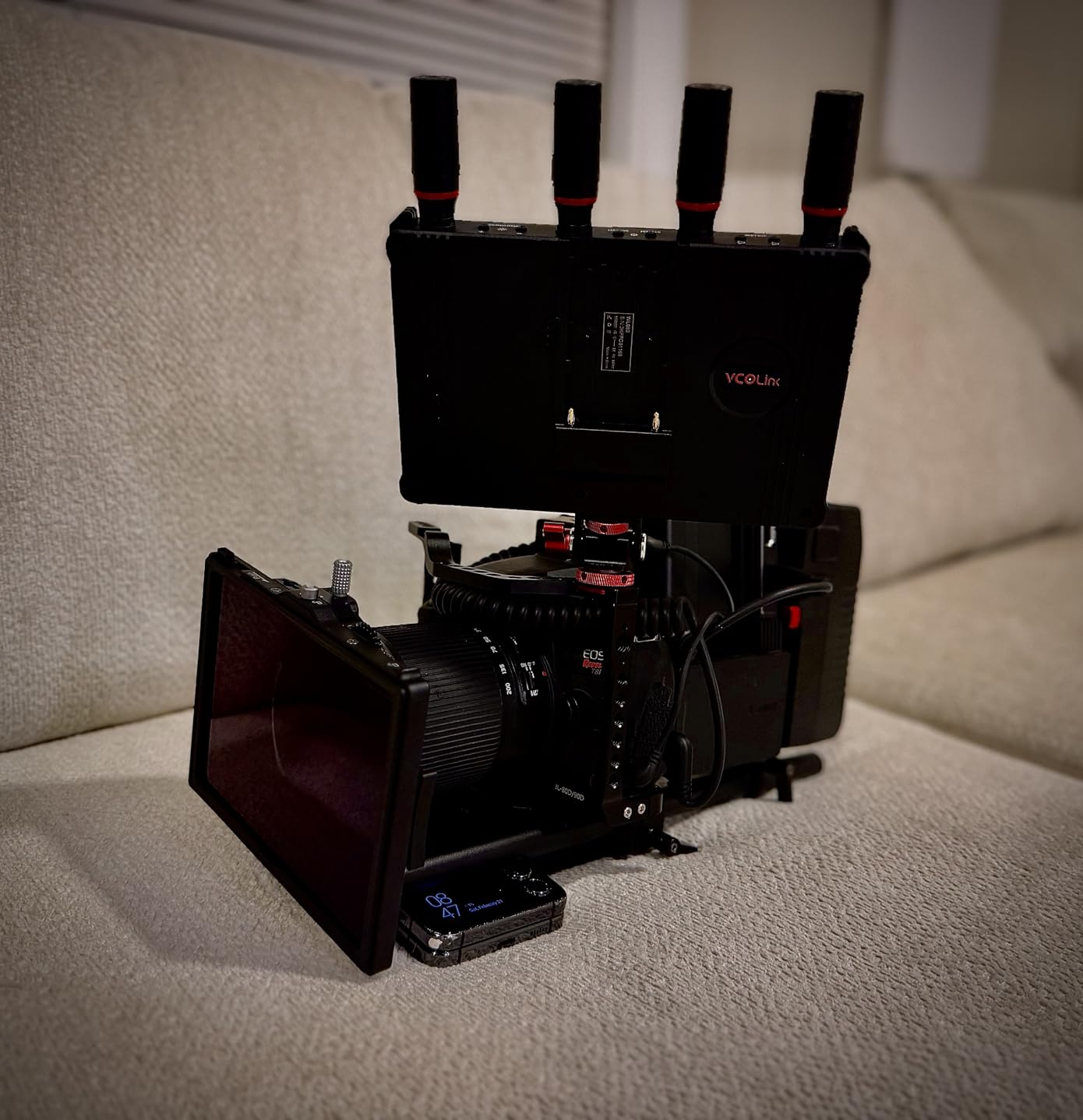 SmallRig Matte Box with Adjustable Clamp from 67mm - 82mm, with Lens Hood, Top Flag, CPL 1 & 2 Filters, for DSLR Mirrorless Cameras - 4411 customer photo 1