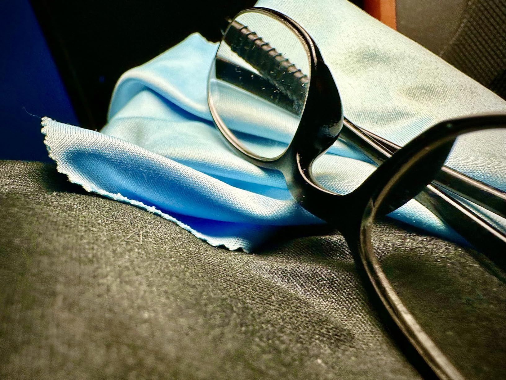 60-Pack Microfiber Cleaning Cloths for Glasses, 6x7 Inch Premium Lens Cleaning Cloth for Screens, Cameras, Eyeglasses, Cell Phone, LCD TV Screens,Black,Grey and Light Blue customer photo 2