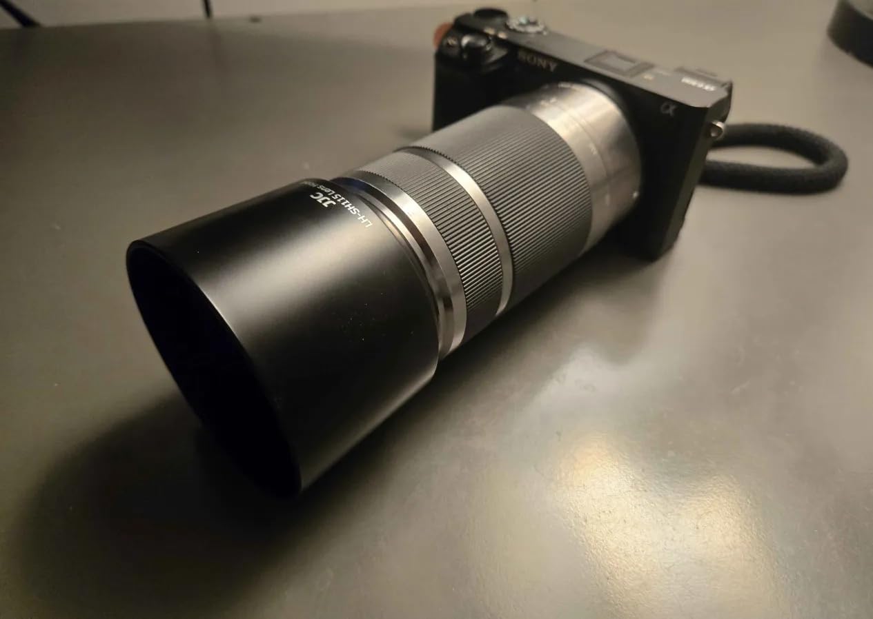 JJC ALC-SH115 Bayonet Reversible Lens Hood Shade for Sony E 55-210mm f/4.5-6.3 OSS SEL55210 Lens, Replaces Sony ALC-SH115 Lens Hood, Allows to Attach 49mm Filter & Sony Lens Cap, No Vignetting customer photo 1