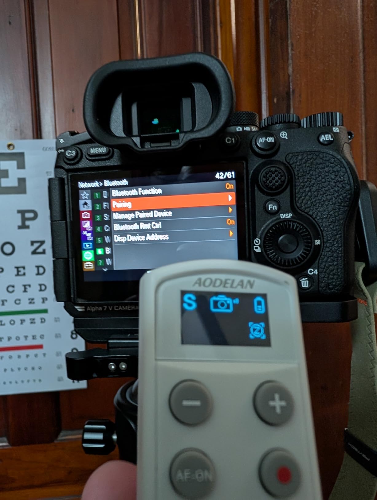 Sony Camera Wireless Remote Control, Rechargeable Shutter Release with OLED Screen customer photo 1