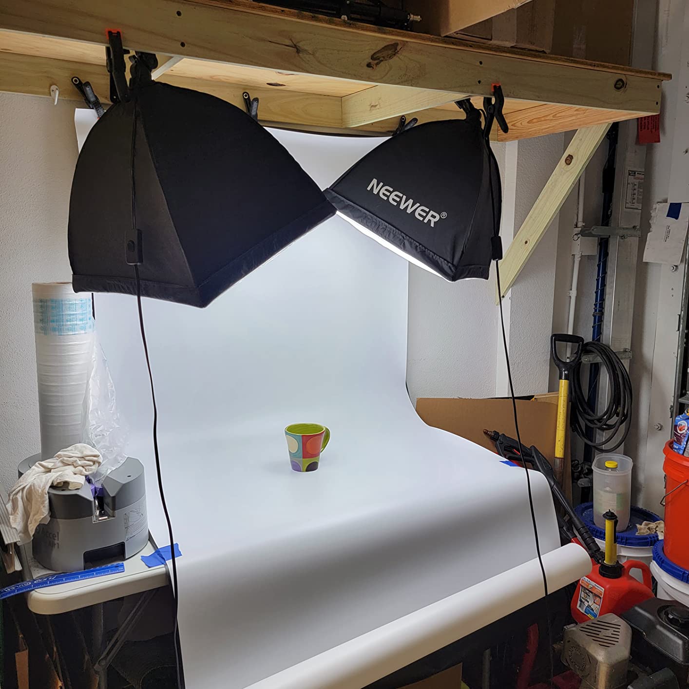 Meking 39.37x78.74 inch PVC Backdrop, Matte Black Background for Photography Vinyl Backdrops for Product Photography, Portrait Shoots and Photo Studio customer photo 2
