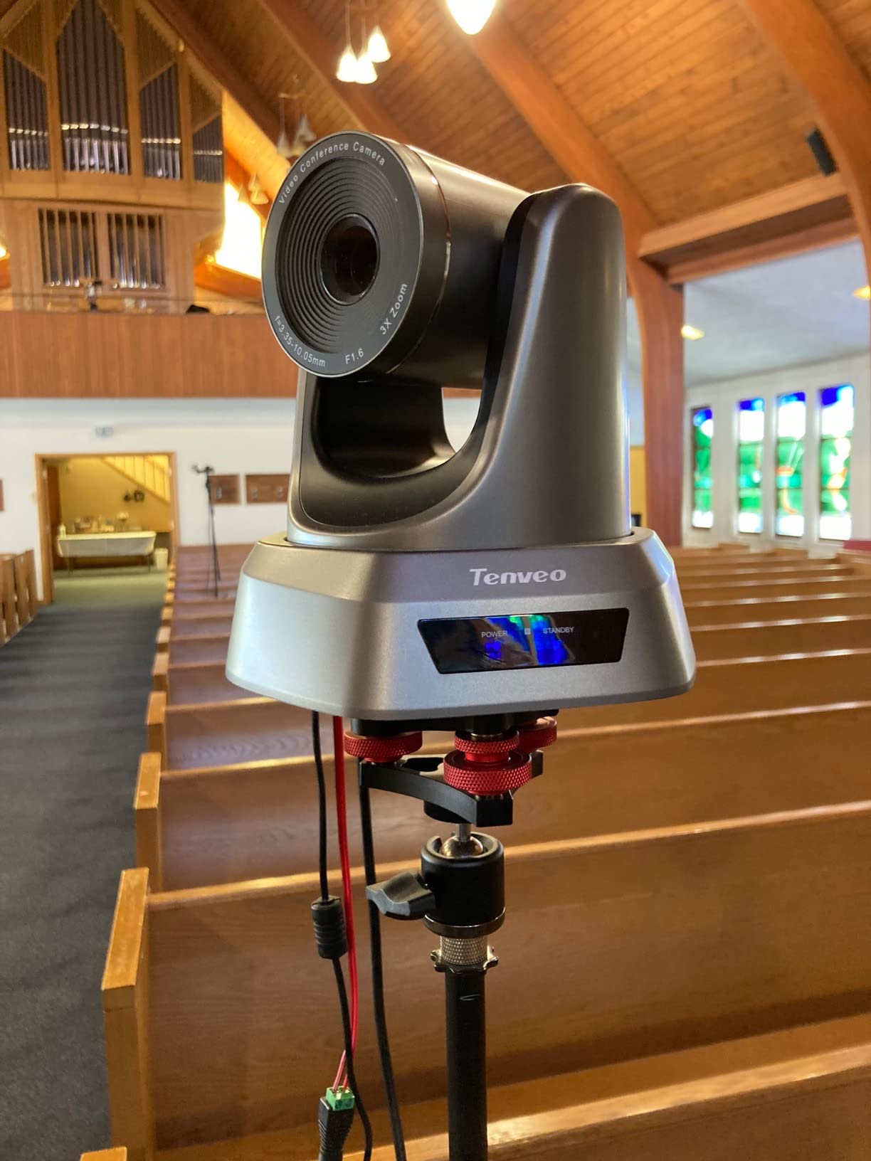 Tenveo 4K NDI PTZ Camera AI Humanoid & Face Auto-Tracking HDMI/USB3.0/LAN(PoE) 20X Optical Zoom(*2) and 7'' LCD Quad-Screen NDI PTZ Joystick Controller Bundle/Kit for Church Services Live Production customer photo 2