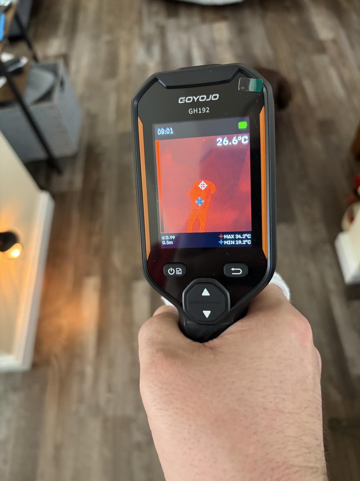 GH340 Thermal Imaging Camera 640x480 Super Resolution, Dual-Camera with 2MP Visual Camera, 256x192 IR Resolution Handheld Thermal Camera for Home Inspection, HVAC Electrical Water Leak Break Detection customer photo 2