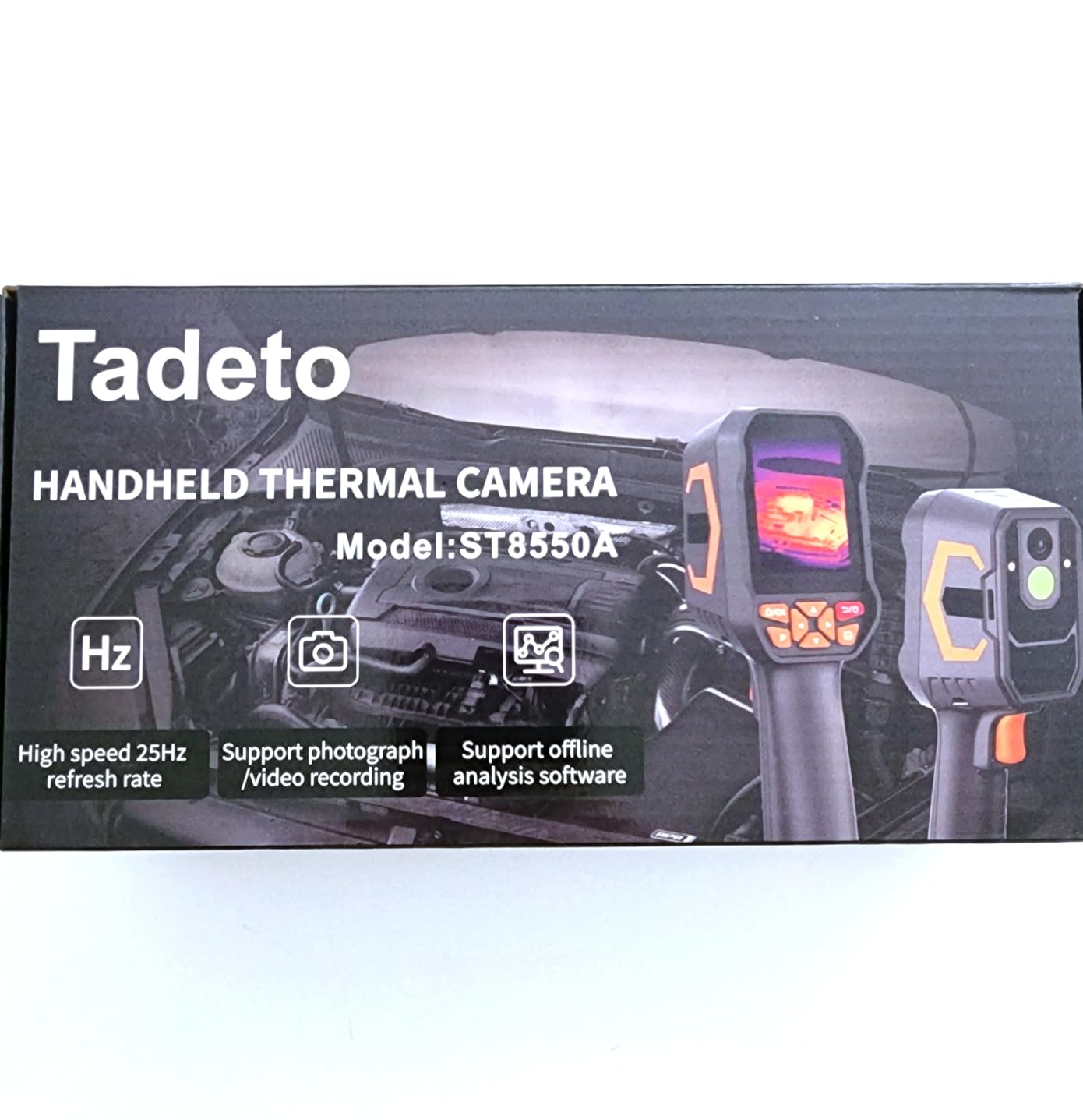 Tadeto Infrared Thermal Camera, Thermal Imaging Camera with Laser Pointer, 256*192 TISR Resolution IR Camera with 320*240 LCD Screen and 9 Thermal Palettes for Electrical/AC/HVAC/Pet/Home Inspection customer photo 2