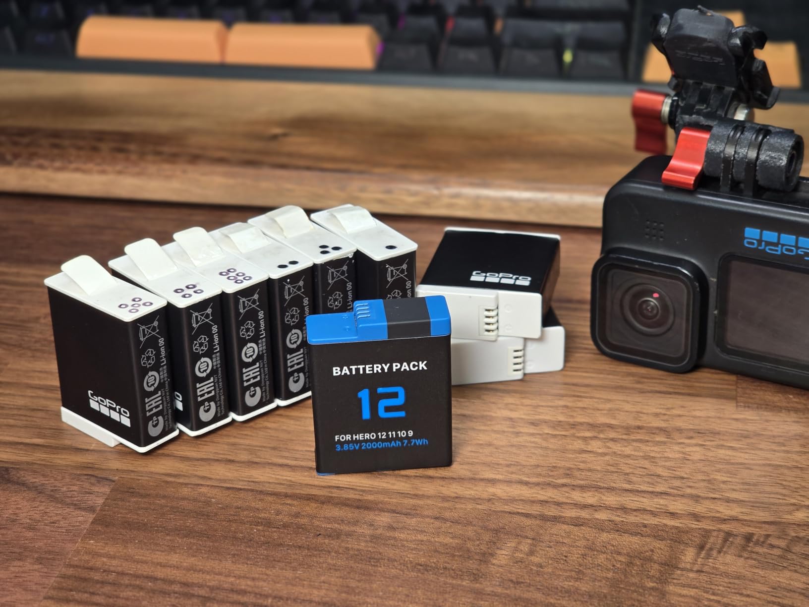 2000mAh Battery for GoPro Hero 12, 11, 10, 9 Series Camera (1-Pack), 2025 New Upgraded High-Performance Ultra-High-Capacity Li-ion Replacement Batteries customer photo 1