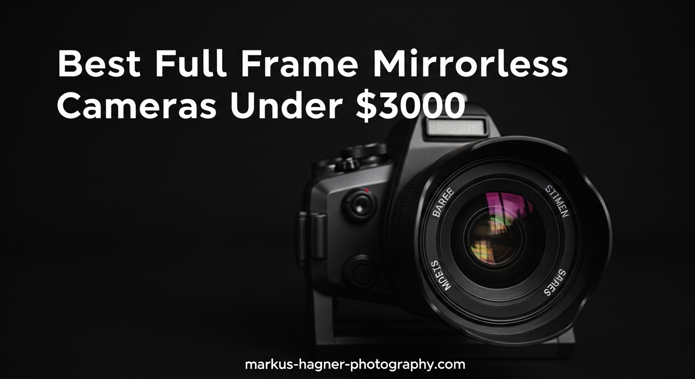 Best Full Frame Mirrorless Cameras Under $3000