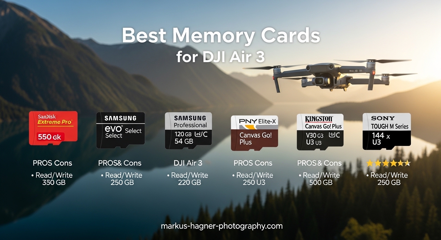 Best Memory Cards for DJI Air 3