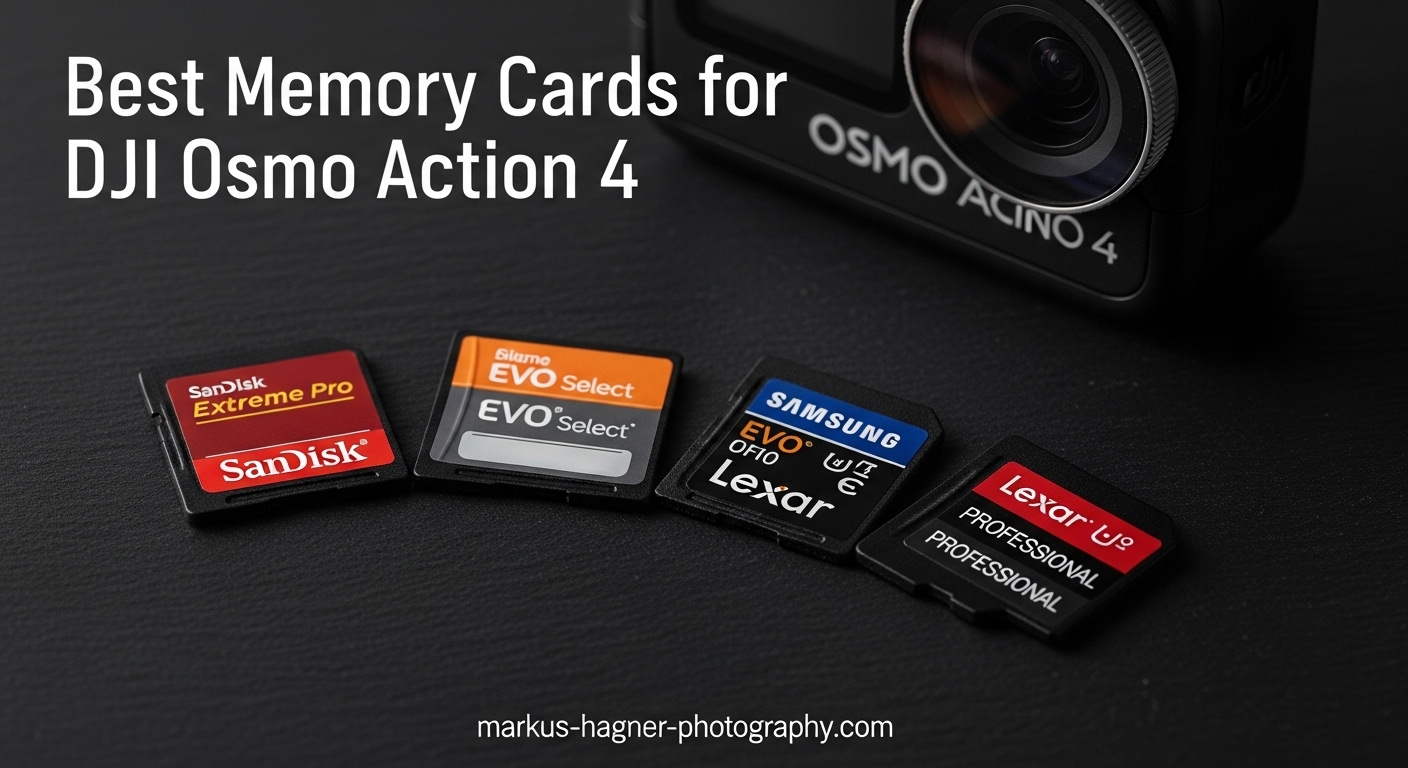 Best Memory Cards for DJI Osmo Action 4