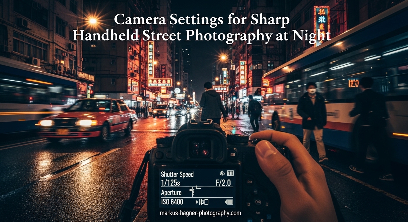 Camera Settings for Sharp Handheld Street Photography at Night