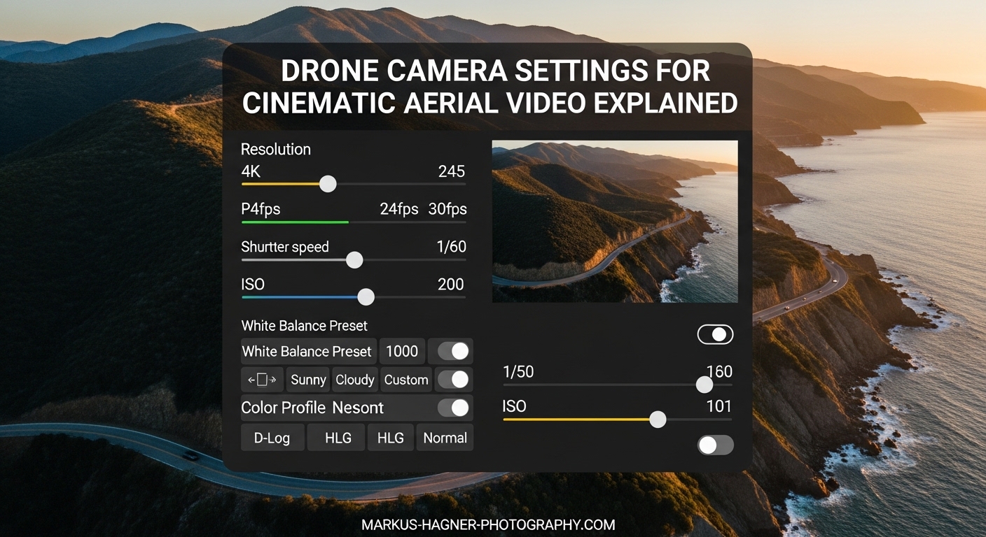 Drone Camera Settings for Cinematic Aerial Video Explained