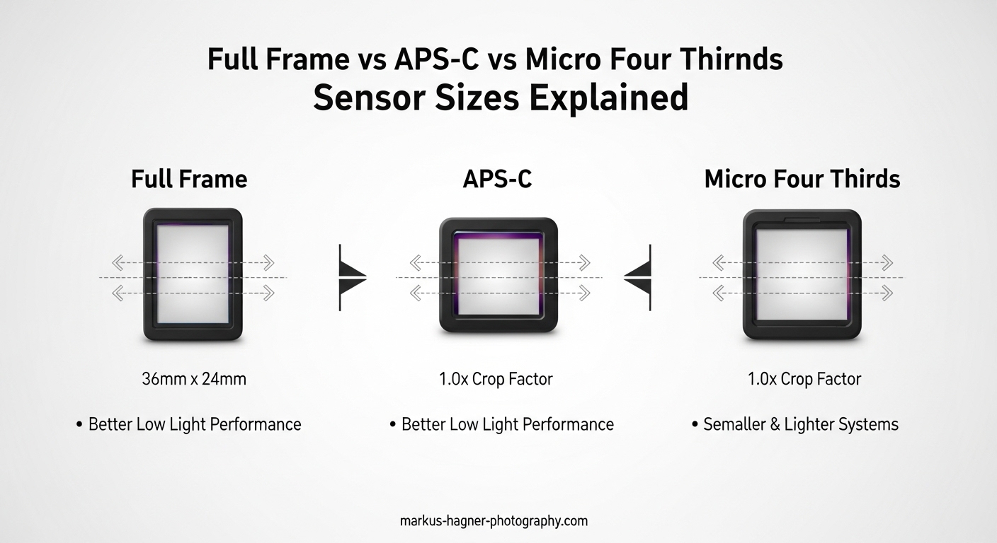 Full Frame vs APS-C vs Micro Four Thirds Sensor Sizes Explained