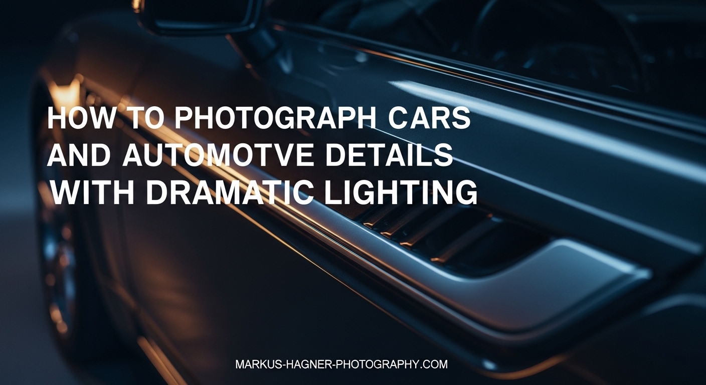 How to Photograph Cars and Automotive Details with Dramatic Lighting