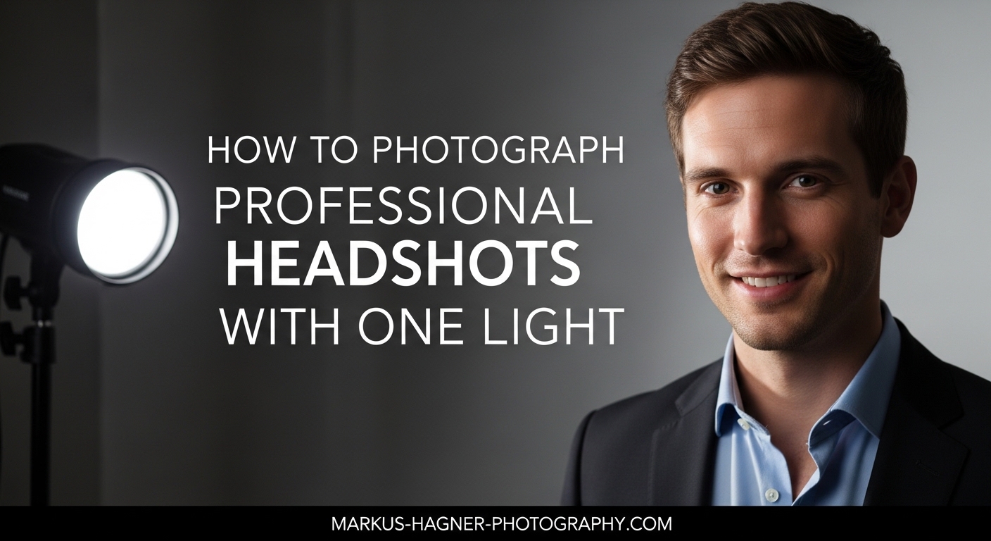 How to Photograph Professional Headshots with One Light