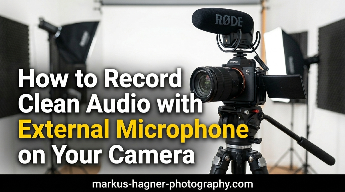 How to Record Clean Audio with an External Microphone on Your Camera