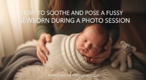How to Soothe and Pose a Fussy Newborn During a Photo Session