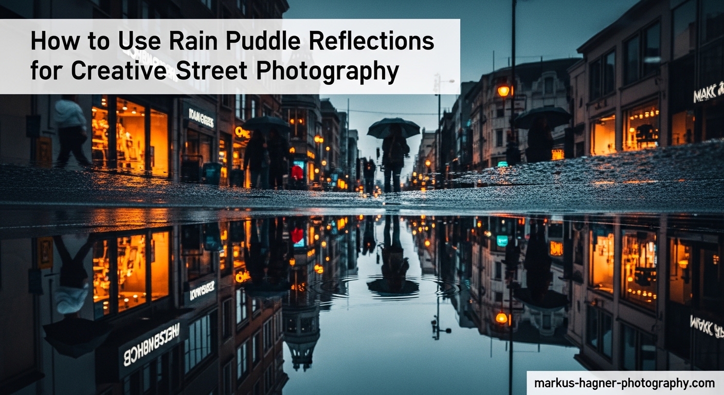 How to Use Rain Puddle Reflections for Creative Street Photography