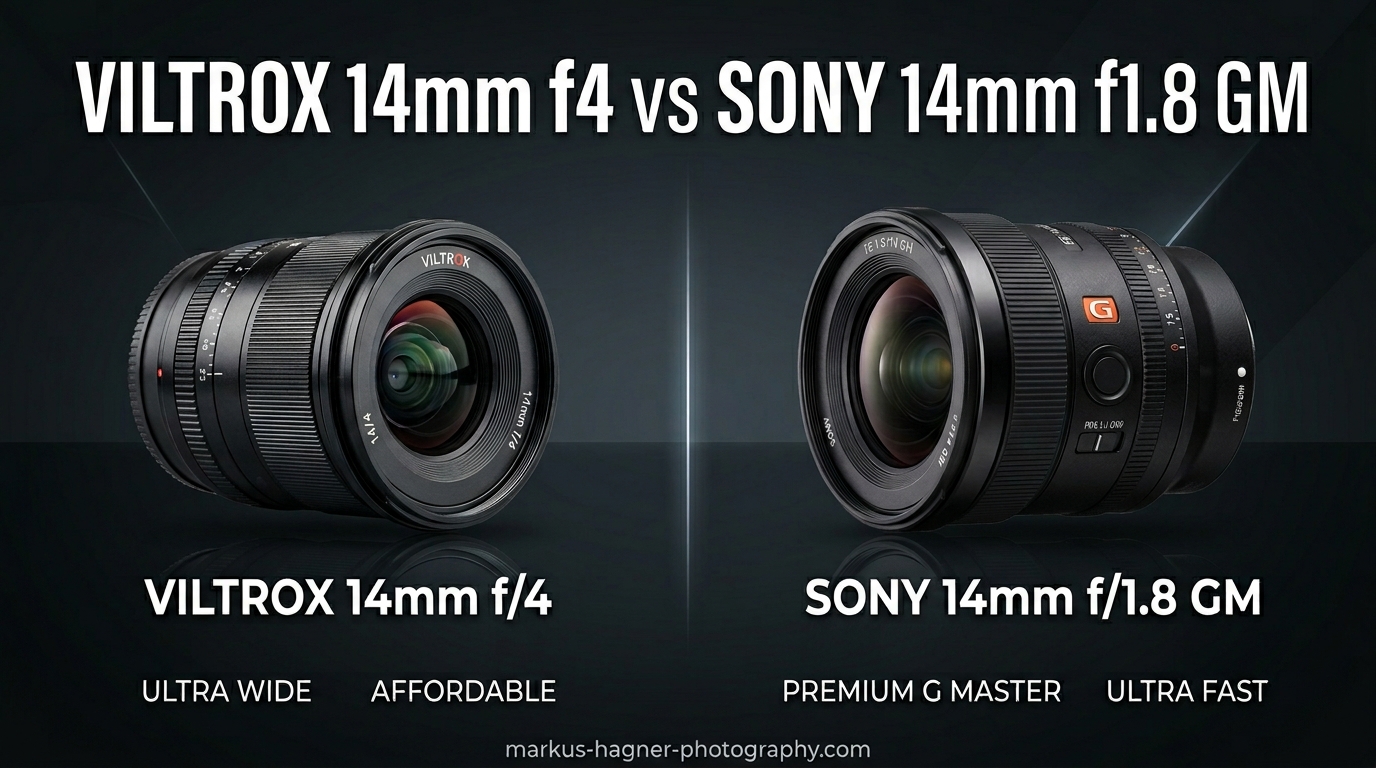 Viltrox 14mm f4 vs Sony 14mm f1.8 GM