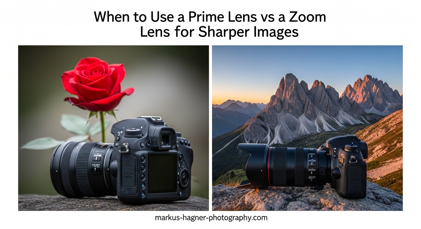 When to Use a Prime Lens vs a Zoom Lens for Sharper Images