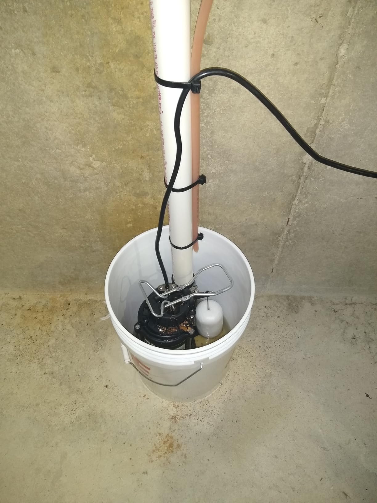 WAYNE CDU790-1/3 HP Submersible Cast Iron and Stainless Steel Sump Pump with Integrated Vertical Float Switch - Up to 4,600 Gallons Per Hour - Heavy Duty Basement Sump Pump, Black customer photo 1