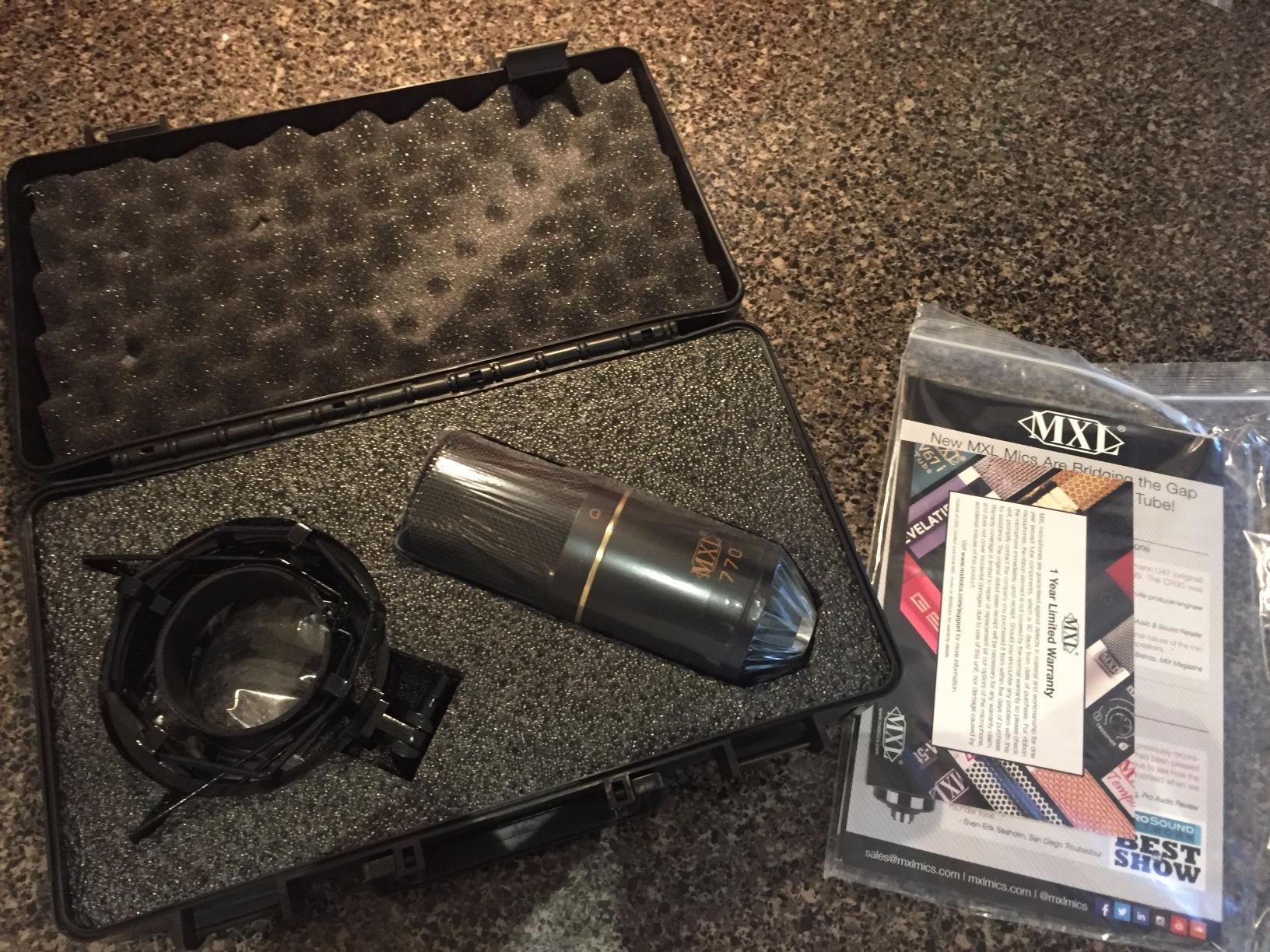 MXL 770 Condenser Microphone for Podcasting, Singing, Home Studio Recording, Gaming & Streaming | XLR | Large Diaphragm | Cardioid (Black) customer photo 1
