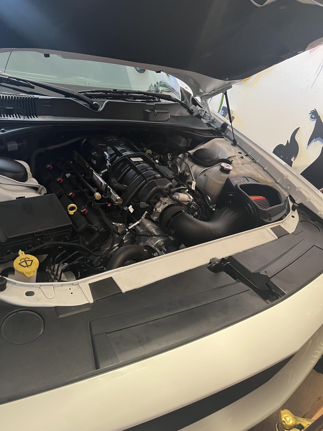 K&N Cold Air Intake System: High-Flow Air Filter, Increase Performance & Acceleration: Compatible with 2005-2019 Crysler/Dodge: 300C, Challenger, Charger, Magnum, 57-1542 customer photo 2