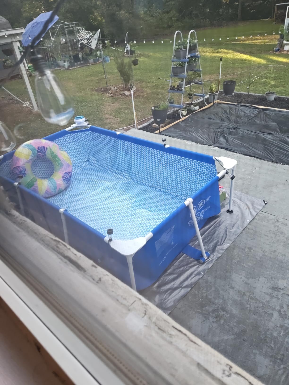 INTEX Rectangular Frame 14 ft 9 in x 7 ft 3 in x 33 in Above Ground Pool, Swimming Pool with Steel Frame, Pump Not Included customer photo 2