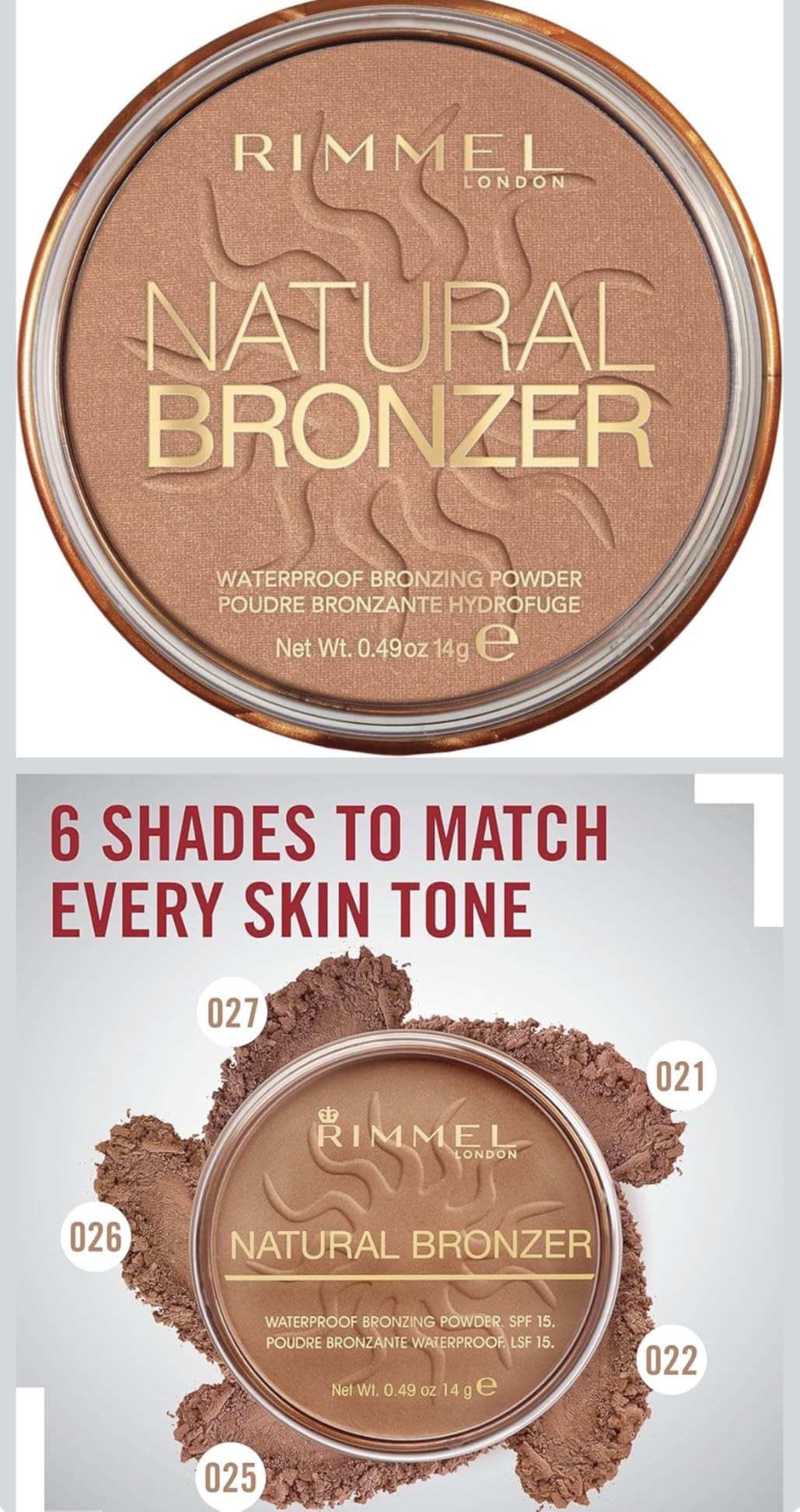 Rimmel London Natural - 022 Sun Bronze - Bronzer, Matte Finish, 0.49oz customer photo 1