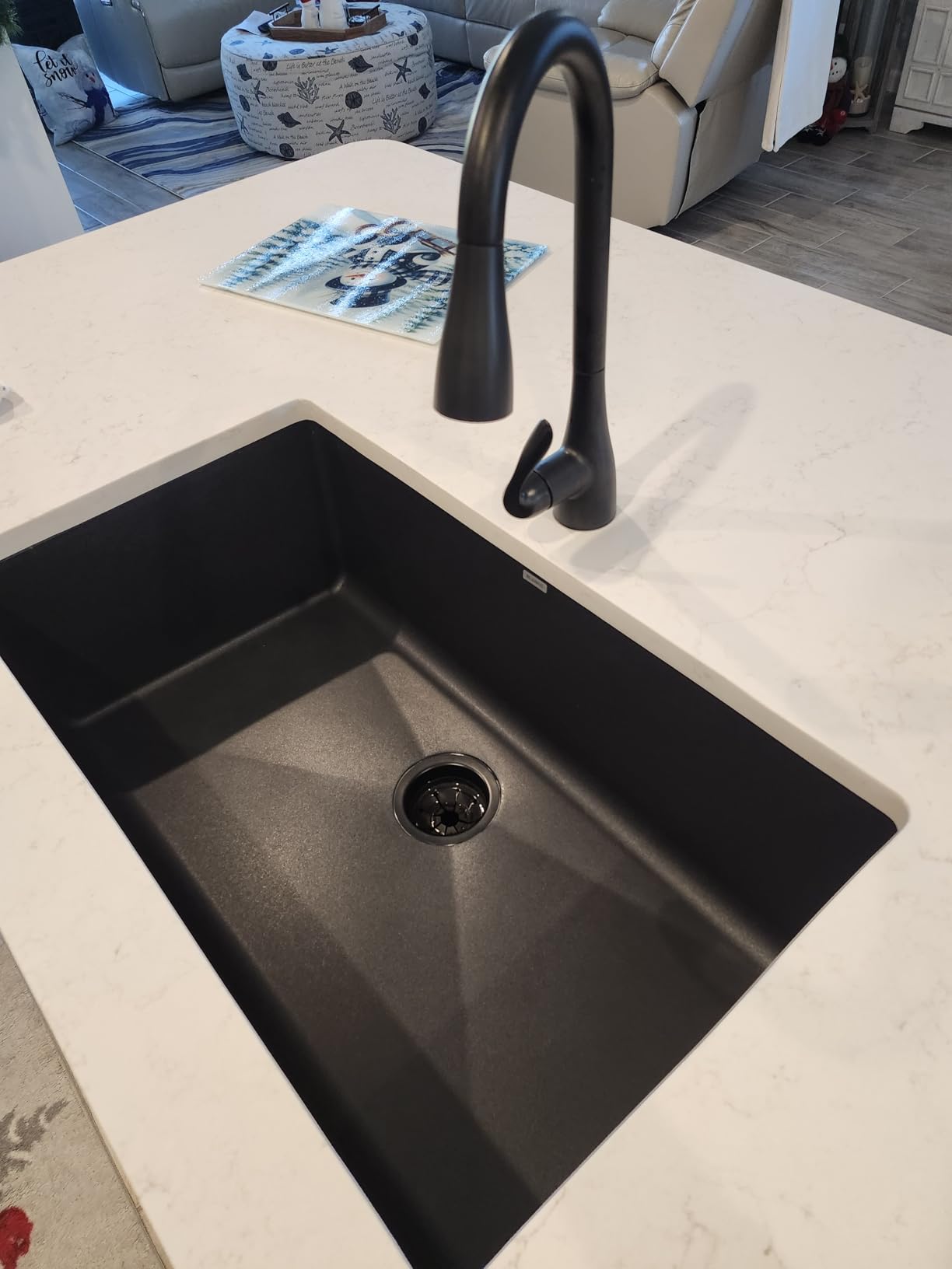 BLANCO, Cafe Brown 440147 PRECIS SILGRANIT Super Single Undermount Kitchen Sink, 32