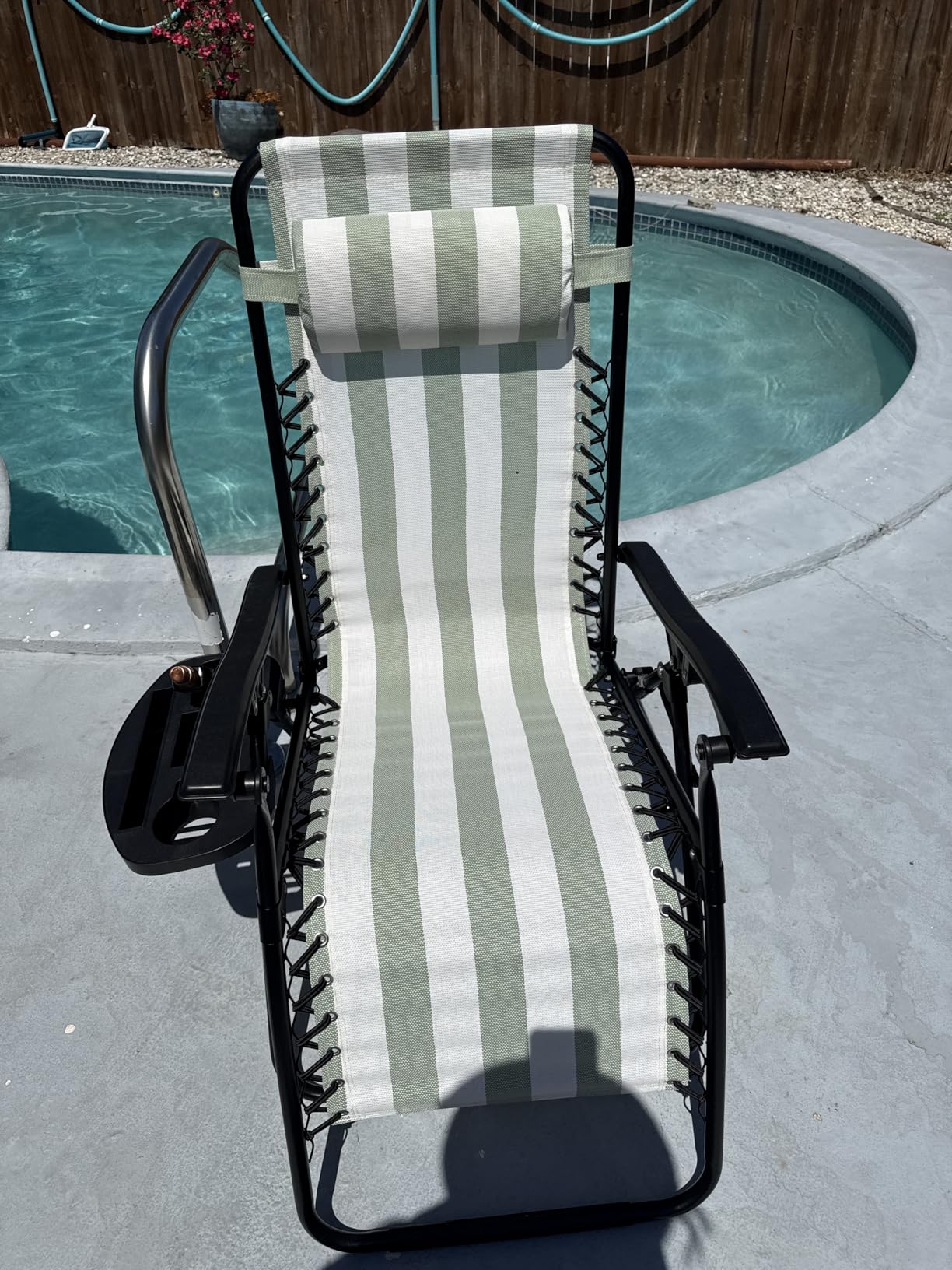 Best Choice Products Set of 2 Adjustable Steel Mesh Zero Gravity Lounge Chair Recliners w/Pillows and Cup Holder Trays - Black customer photo 1