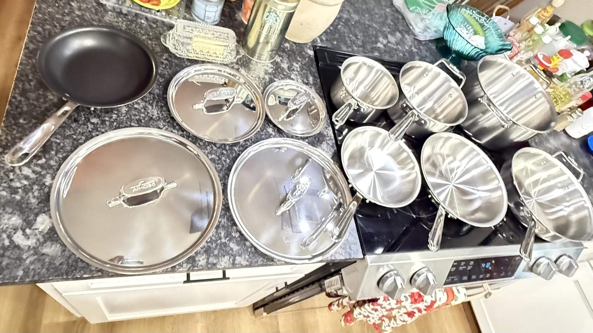 All-Clad D5 Stainless Steel Core 10 Piece Cookware Set, Made in USA, 5-Ply Clad, Oven Safe & Induction Compatible customer photo 1
