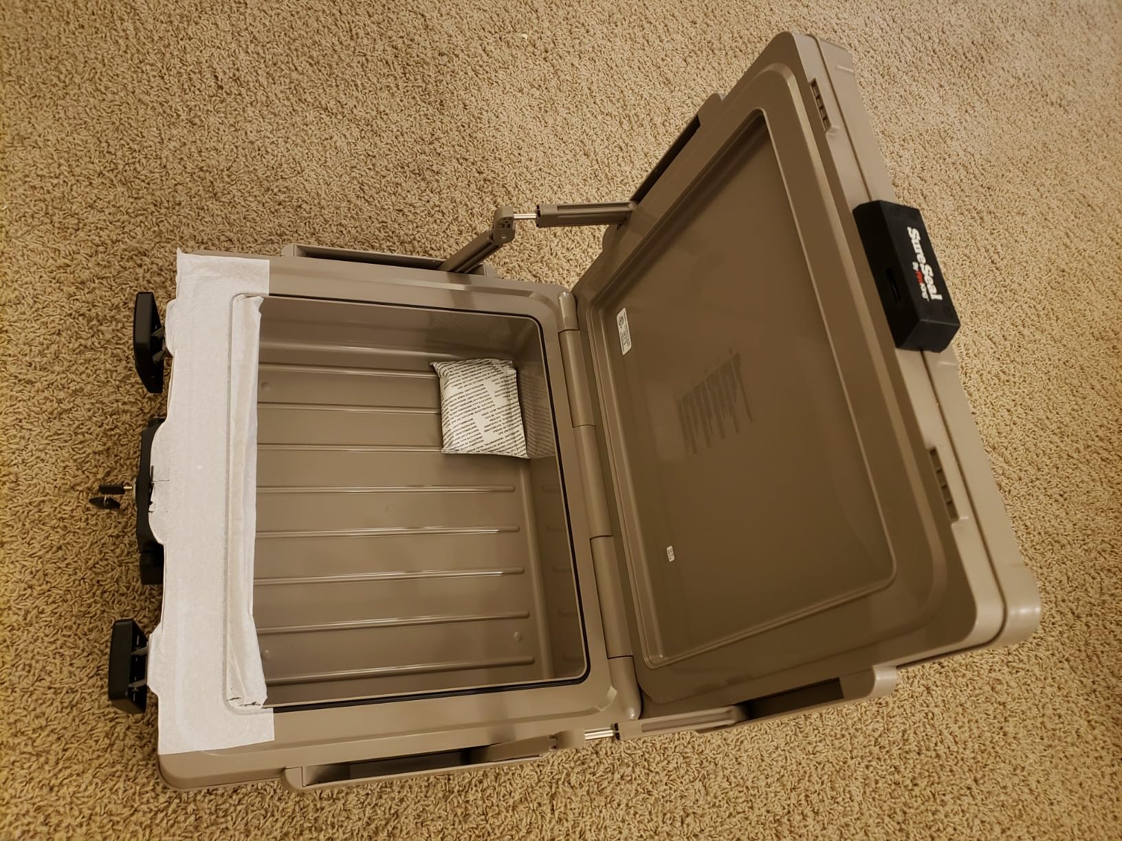 SureSeal Fire Safe with Key Lock, 1 Half Hour Fire Rated, UL Rated & 100 Hour Water Resistant Home Safe, Portable Home Safes, Taupe customer photo 2