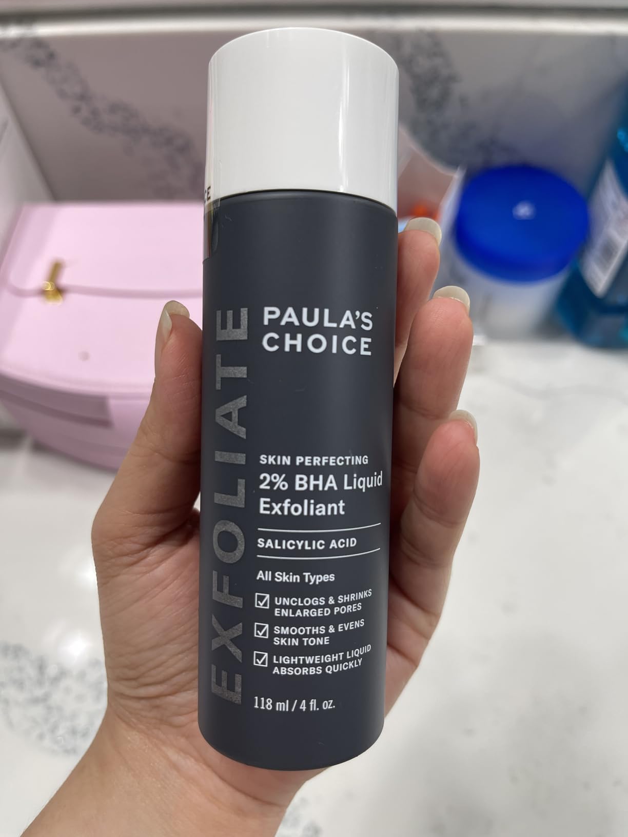 Paula's Choice SKIN PERFECTING 2% BHA Liquid Exfoliant with Salicylic Acid, Facial Polish for Pores, Wrinkles & Fine Lines, Fragrance-Free customer photo 2