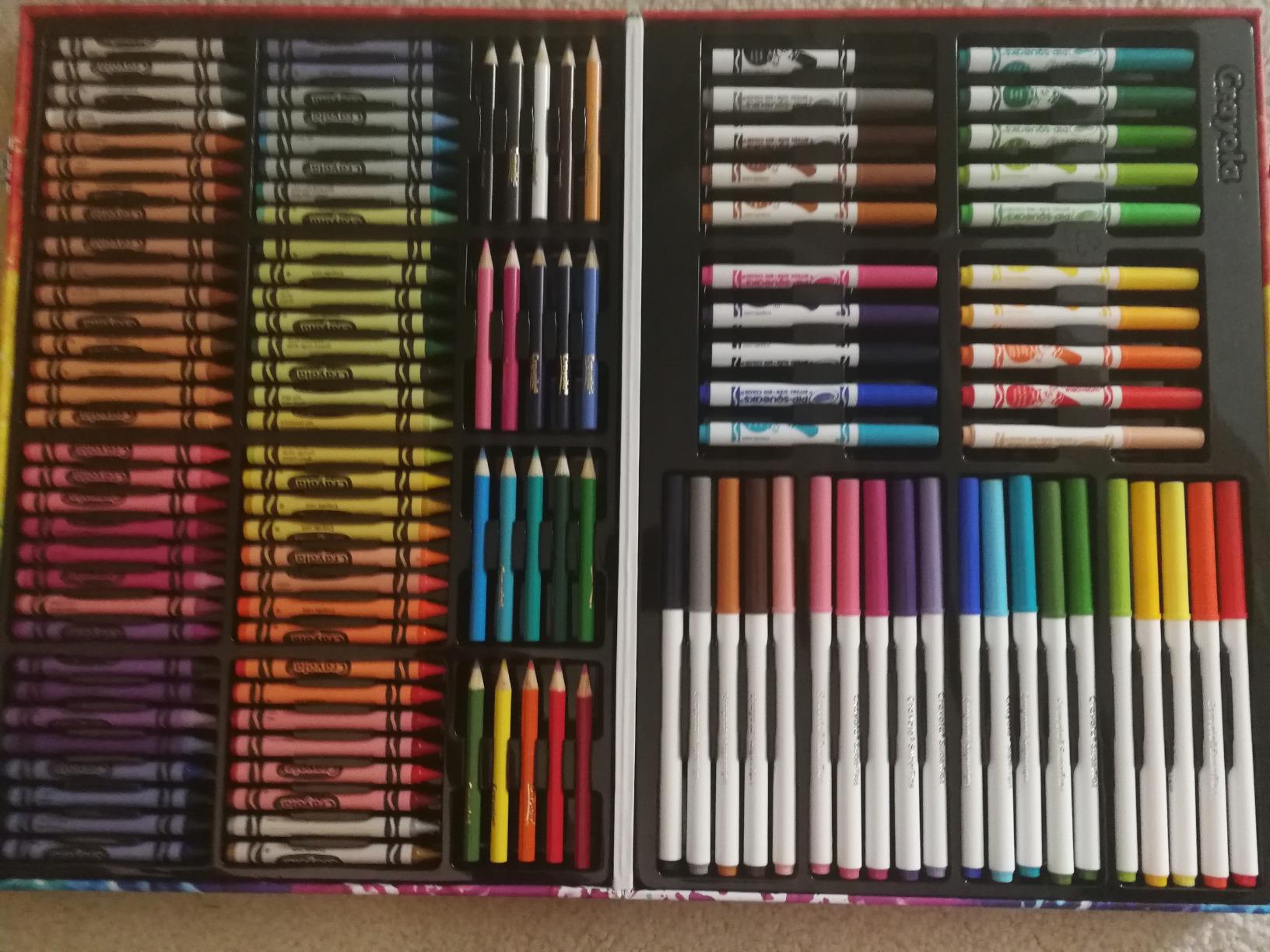 Crayola Inspiration Art Case Coloring Set, 140pc Space Theme - Art Kit for Kids, Crayons, Markers, Pencils, Gift for Boys & Girls, Ages 5, 6, 7, 8 [Amazon Exclusive] customer photo 1