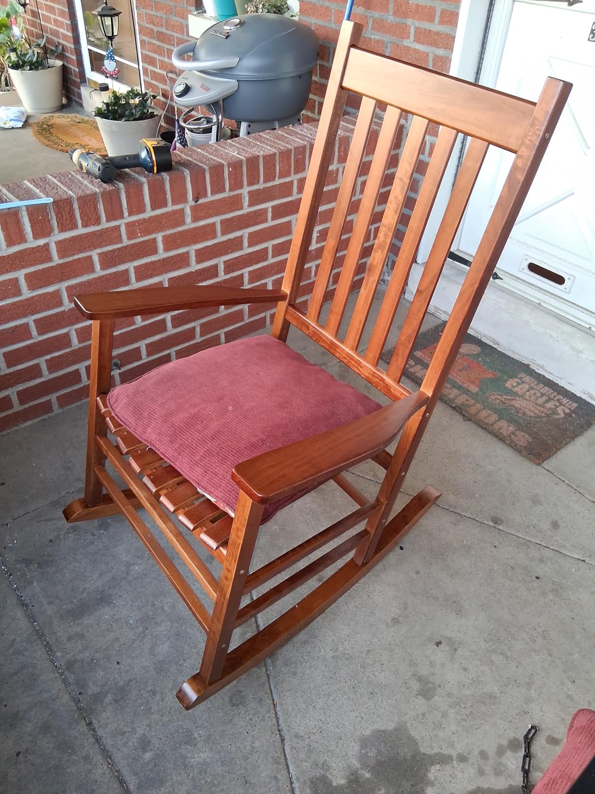 Shine Company Vermont Porch Rocker - Oak customer photo 2