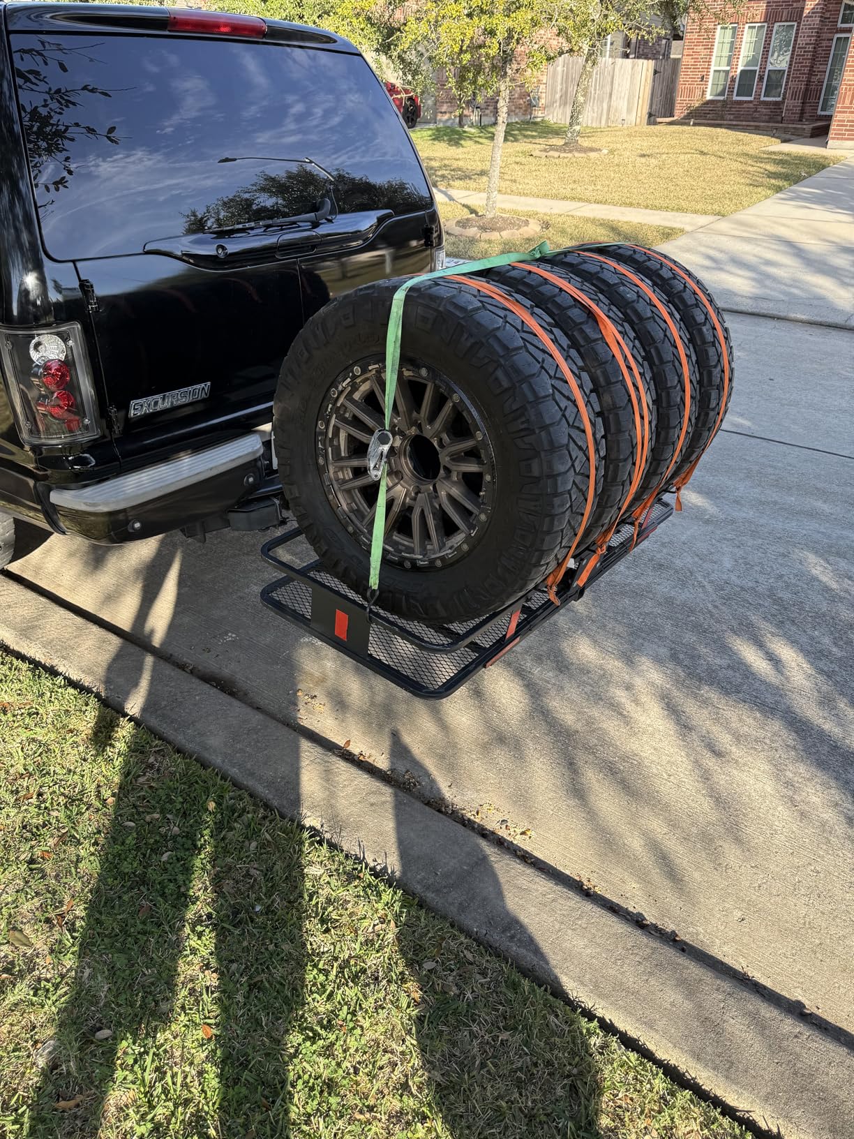 CURT 18153 Cargo Basket Hitch Trailer Hitch Cargo Carrier, 500 lbs. Capacity, 60-Inch x 23-1/2-Inch x 5-1/2-Inch, Fits 2-Inch Receiver customer photo 2