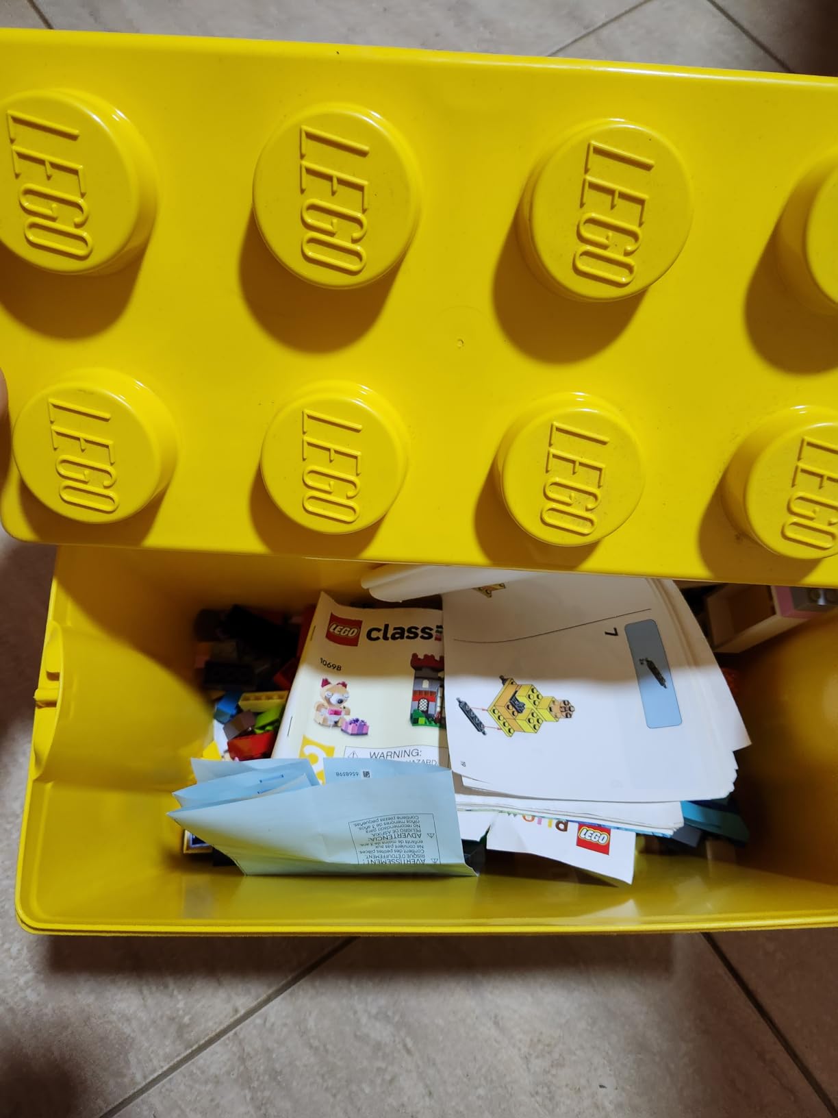 LEGO Classic Large Creative Brick Box 10698 Building Set, Toy Storage Solution for Home or Classrooms, Interactive Building Toy for Kids, Boys, and Girls customer photo 1