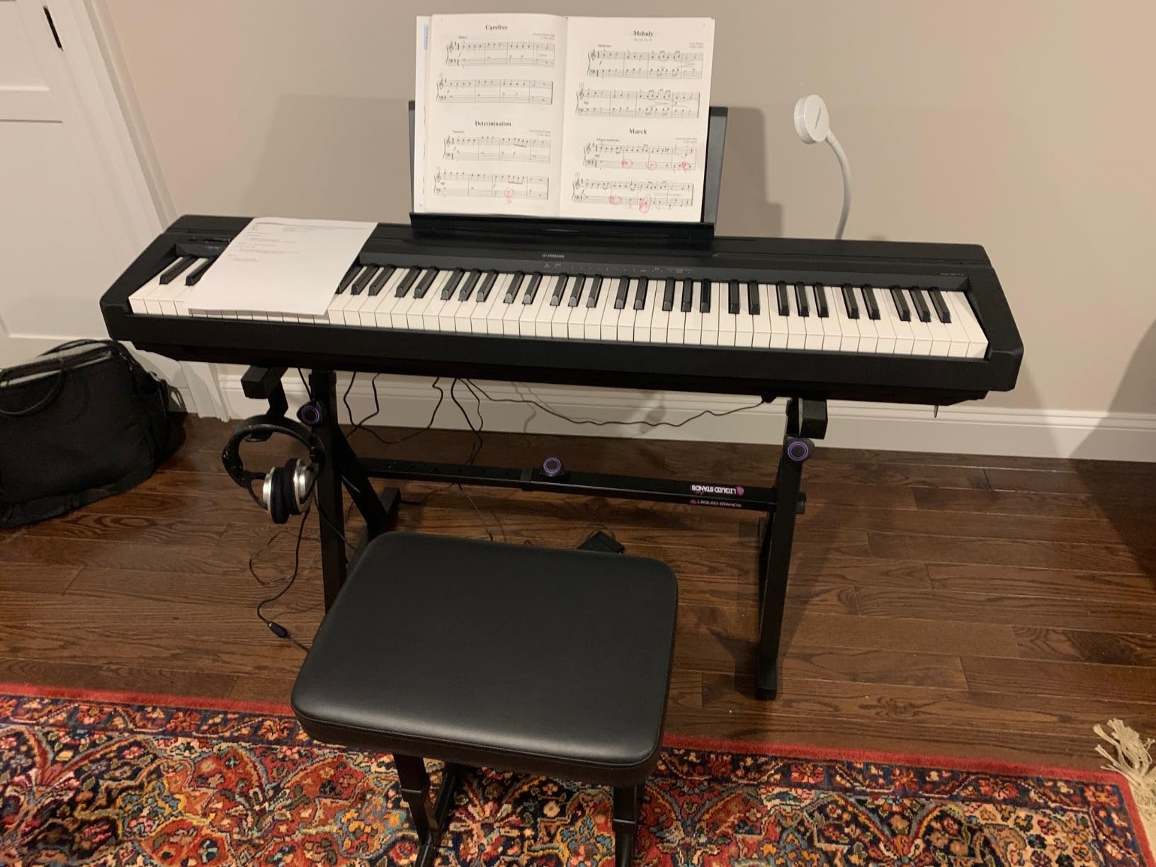 Yamaha P45 88-Key Weighted Portable Digital Piano Keyboard with Built-in Speakers and USB Connectivity, Black customer photo 2