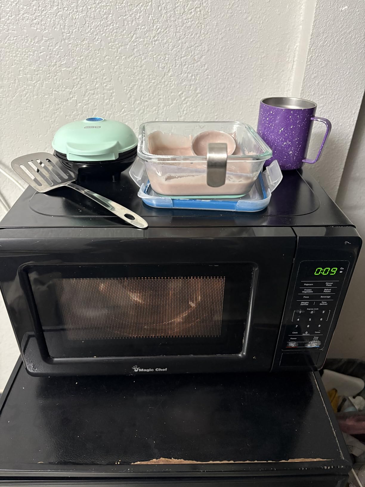Dash Mini Maker Griddle - Compact Griddle for Creative Homemade Treats - Nonstick Surface, Quick Heat-Up System & Space-Saving Design - Aqua customer photo 2