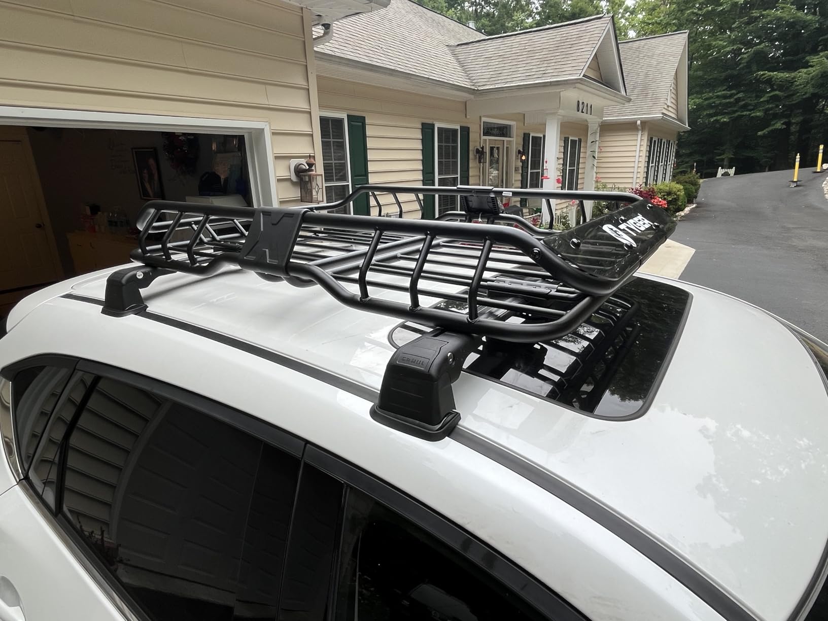 Tyger Heavy Duty Roof Mounted Cargo Basket Rack | L47.25 x W36.6 x H5.9 | Roof Top Luggage Carrier | with Wind Fairing customer photo 2